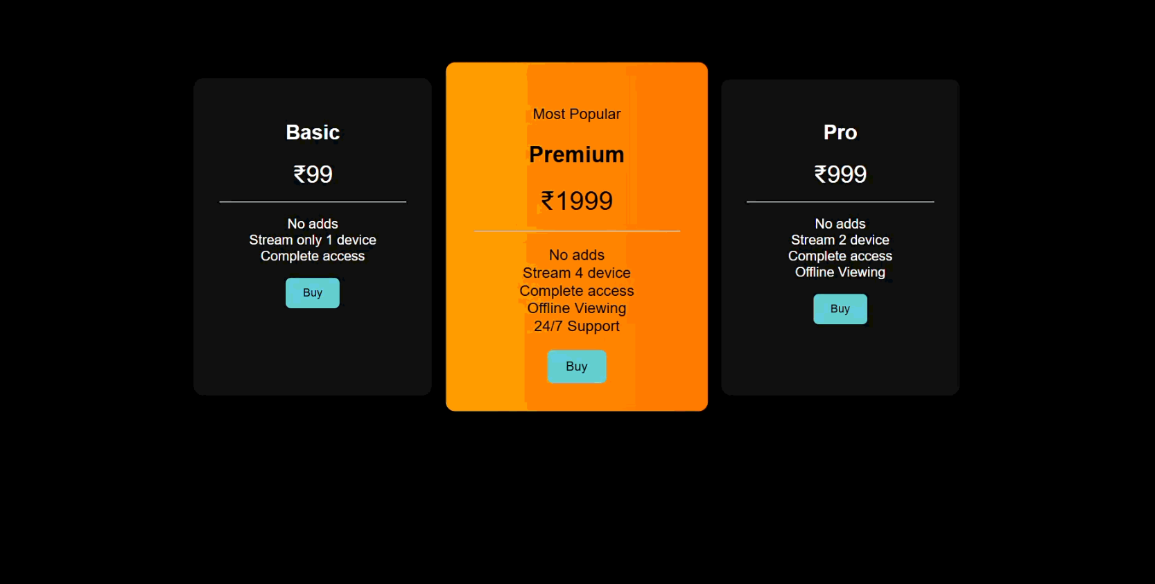 05 Pricing Table
